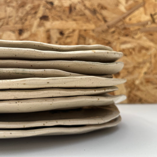 Tallerken med plantetryk