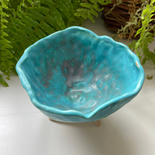 Skål, stor, lys petroleum m/ effekt